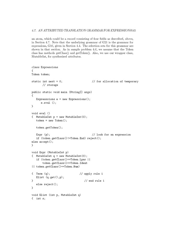 Compiler Design: Theory, Tools, and Examples - Page 145